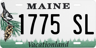 ME license plate 1775SL