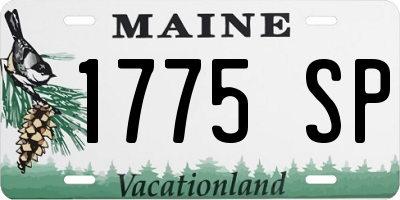 ME license plate 1775SP