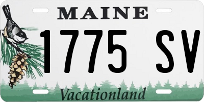 ME license plate 1775SV