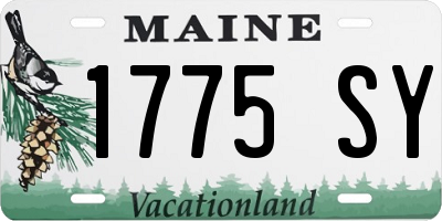 ME license plate 1775SY