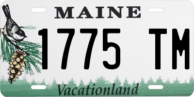 ME license plate 1775TM