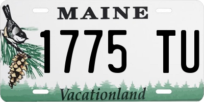 ME license plate 1775TU