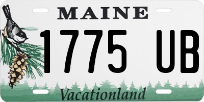 ME license plate 1775UB