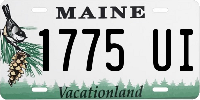 ME license plate 1775UI