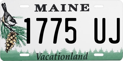 ME license plate 1775UJ