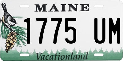 ME license plate 1775UM