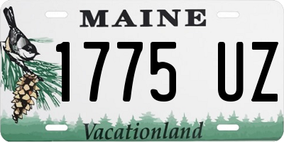 ME license plate 1775UZ