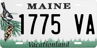 ME license plate 1775VA