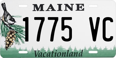 ME license plate 1775VC