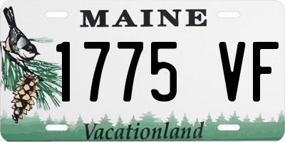 ME license plate 1775VF