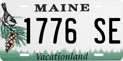 ME license plate 1776SE