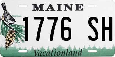 ME license plate 1776SH