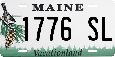 ME license plate 1776SL