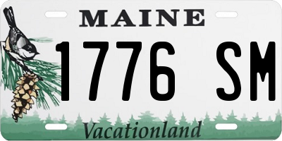 ME license plate 1776SM
