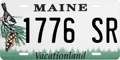 ME license plate 1776SR
