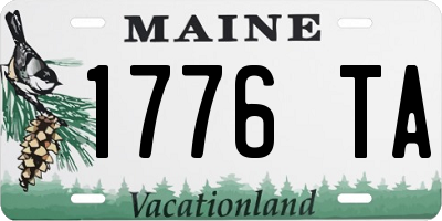 ME license plate 1776TA
