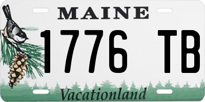 ME license plate 1776TB