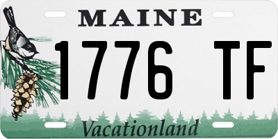 ME license plate 1776TF