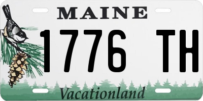 ME license plate 1776TH
