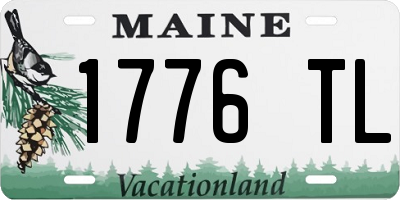 ME license plate 1776TL