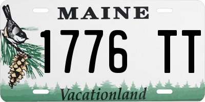 ME license plate 1776TT