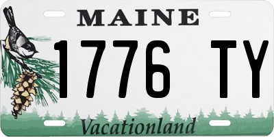 ME license plate 1776TY