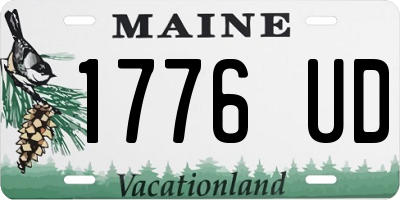 ME license plate 1776UD