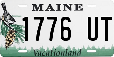 ME license plate 1776UT