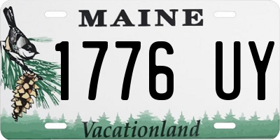 ME license plate 1776UY