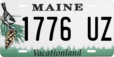 ME license plate 1776UZ