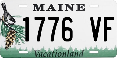 ME license plate 1776VF