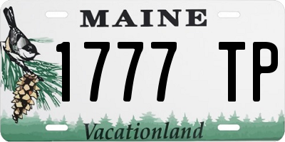 ME license plate 1777TP