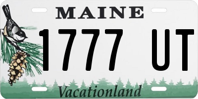 ME license plate 1777UT