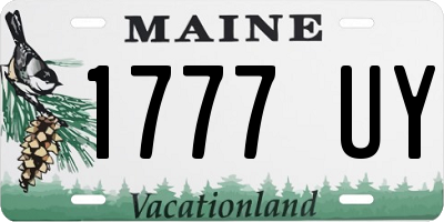 ME license plate 1777UY