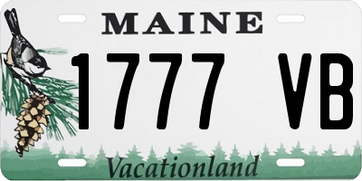 ME license plate 1777VB