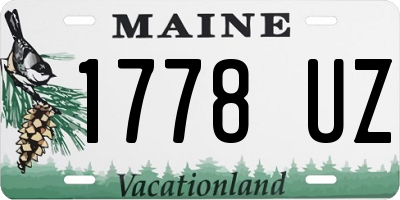 ME license plate 1778UZ