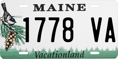 ME license plate 1778VA