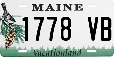 ME license plate 1778VB