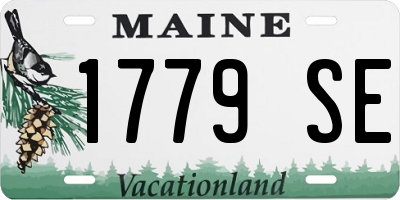 ME license plate 1779SE