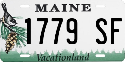 ME license plate 1779SF