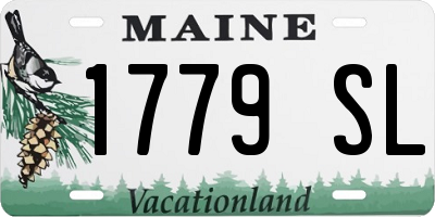 ME license plate 1779SL