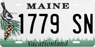 ME license plate 1779SN