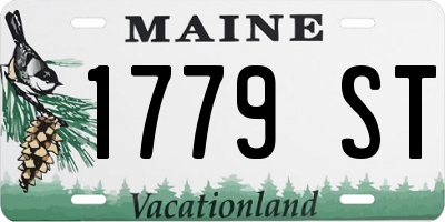 ME license plate 1779ST