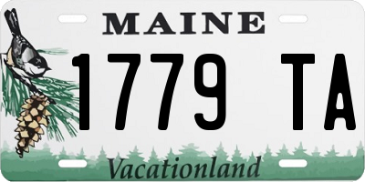 ME license plate 1779TA