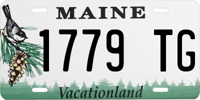 ME license plate 1779TG