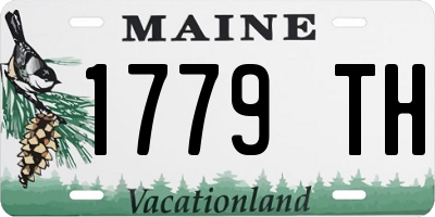 ME license plate 1779TH