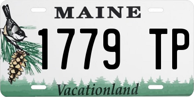 ME license plate 1779TP