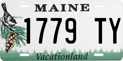 ME license plate 1779TY