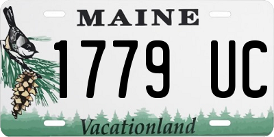 ME license plate 1779UC