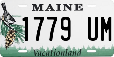 ME license plate 1779UM
